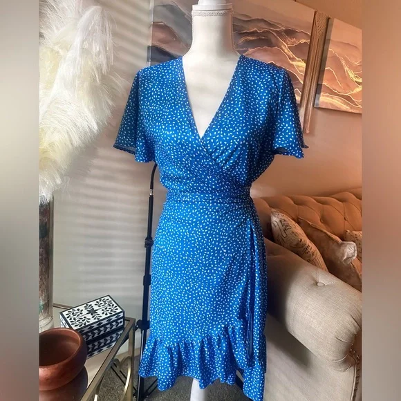 NWT Boutique Blue Summer Dress - Picture 3 of 3